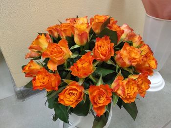 Букет 25 роз, Кения, 40см, оранжевые розы